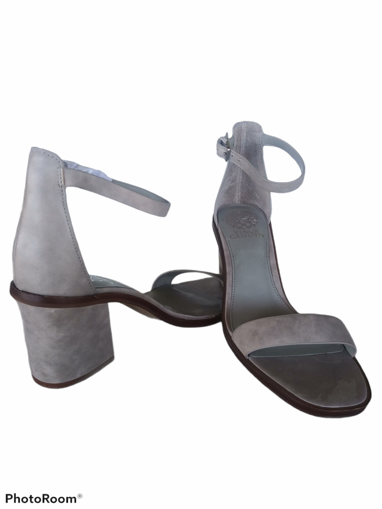 NEW!!! Vince Camuto Ankle Strap Sandal in Stones Throw Grey Women's Size… - Picture 15 of 15